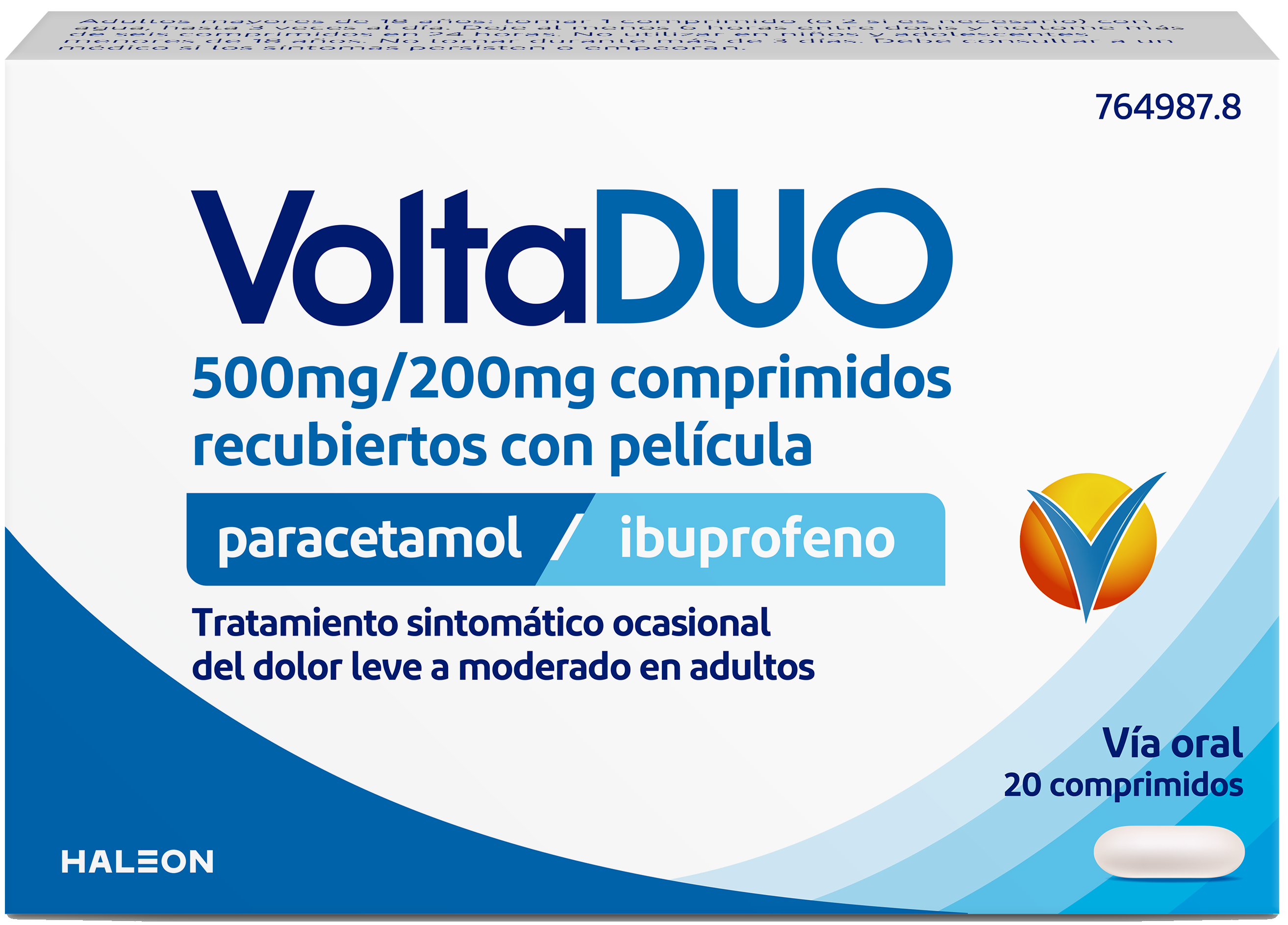 VOLTADUO 500/200 MG 2X10 TABLETS